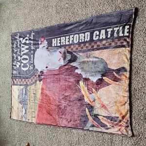 40" x 60" Hereford fleece Blanket